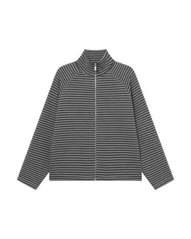 vous décidez EDIT ZIP - GREY/BLACK STRIPE - KYOTO - vous décidez