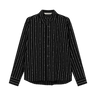 vous décidez FIND SHIRT BLACK / WHITE STRIPE shirt - KYOTO - vous décidez