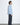 vous décidez Find Shirt Blue Plisse stripe - KYOTO - vous décidez