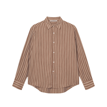 vous décidez FIND SHIRT - BROWN RETRO STRIPE - KYOTO - vous décidez