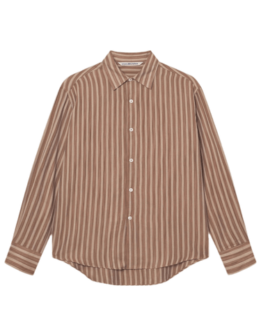 vous décidez FIND SHIRT - BROWN RETRO STRIPE - KYOTO - vous décidez