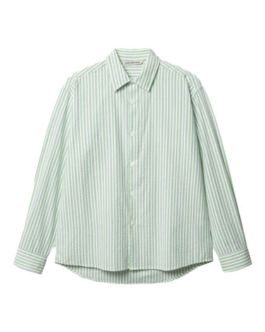 vous décidez FIND SHIRT - GREEN/WHITE STRIPE - KYOTO - vous décidez