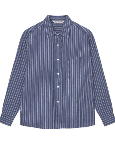 vous décidez FLAT SHIRT NAVY WHITE STRIPE - KYOTO - vous décidez