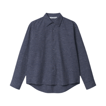 vous décidez MADE SHIRT NAVY/BLUE/GREY CHECK - KYOTO - vous décidez