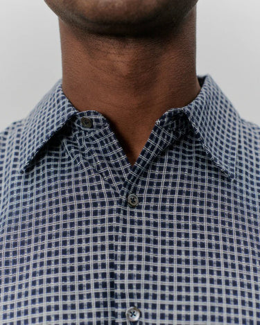 vous décidez MADE SHIRT NAVY/WHITE CHECK - KYOTO - vous décidez