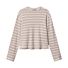 vous décidez PASS LONGSLEEVE CREAM/LIGHT BROWN STRIPE - KYOTO - vous décidez