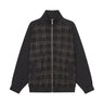 vous décidez RAG ZIP JACKET BLACK/BROWN/GREY CHECK - KYOTO - vous décidez