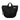 vous décidez Shoulder bag contrast wool Black
