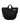 vous décidez Shoulder bag contrast wool Black - KYOTO - vous décidez
