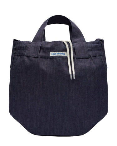 vous décidez Shoulder Bag Navy Blue Denim - KYOTO - vous décidez