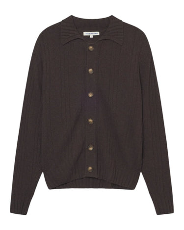 vous décidez TITLE CARDIGAN DARK BROWN - KYOTO - vous décidez