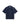 Wax London CURZON SS SHIRT GRID MOTIF APPLIQUE NAVY - KYOTO - Wax London