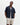 Wax London CURZON SS SHIRT GRID MOTIF APPLIQUE NAVY - KYOTO - Wax London
