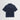 Wax London CURZON SS SHIRT GRID MOTIF APPLIQUE NAVY - KYOTO - Wax London