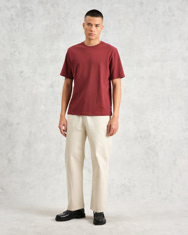 Wax London DEAN SS TEE JOLT Burgundy - KYOTO - Wax London