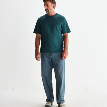 Wax London DEAN SS TEE JOLT TEAL - KYOTO - Wax London