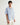 Wax London DIDCOT SS SHIRT SEERSUCKER STRIPE BLUE/ECRU - KYOTO - Wax London