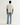 Wax London DIDCOT SS SHIRT SEERSUCKER STRIPE ECRU/BLUE - KYOTO - Wax London