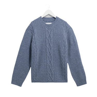 Wax London HYATT CREW BRUSH CABLE LIGHT BLUE - KYOTO - Wax London