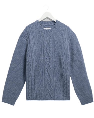 Wax London HYATT CREW BRUSH CABLE LIGHT BLUE - KYOTO - Wax London
