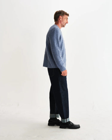 Wax London HYATT CREW BRUSH CABLE LIGHT BLUE - KYOTO - Wax London