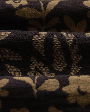 Wax London IGGY JACKET CHENILLE JACQUARD BLACK / KHAKI - KYOTO - Wax London