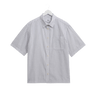 Wax London KEW SS SHIRT BOUCLE STRIPE WHITE - KYOTO - Wax London