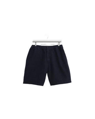 Wax London KURT SHORT HONEYCOMB DOBBY NAVY - KYOTO - Wax London