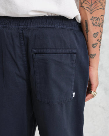 Wax London KURT TROUSER ORG COTTON TWILL NAVY - KYOTO - Wax London