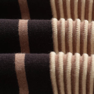 Wax London LENNOX POLO MILANO MULTI STRIPE BLACK / BEIGE - KYOTO - Wax London