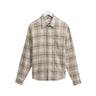 Wax London SHELLY LS SHIRT OMBRE FLANNEL SAGE/ECRU - KYOTO - Wax London