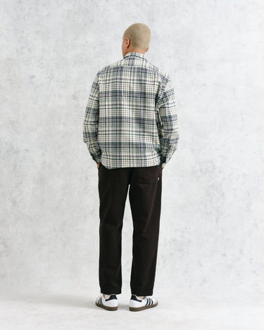 Wax London SHELLY SHIRT FLANNEL NAVY / GREEN - KYOTO - Wax London