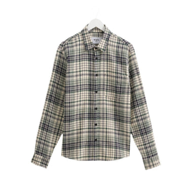 Wax London SHELLY SHIRT FLANNEL NAVY / GREEN - KYOTO - Wax London