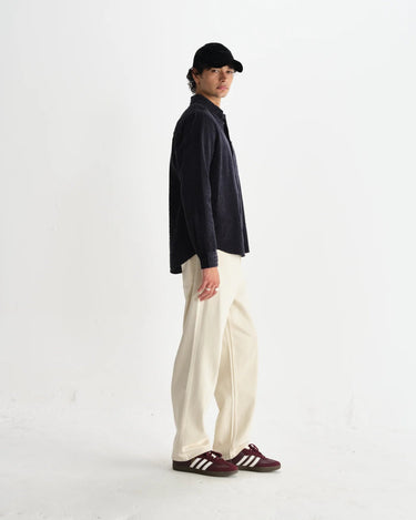Wax London SHELLY SHIRT SEERSUCKER CORD NAVY - KYOTO - Wax London
