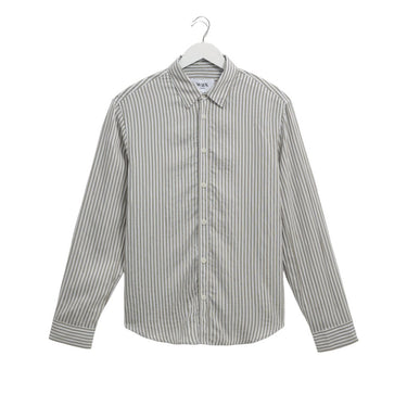 Wax London SHELLY SHIRT VISCOSE BLEND STRIPE SAGE - KYOTO - Wax London