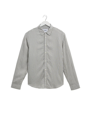 Wax London SHELLY SHIRT VISCOSE BLEND STRIPE SAGE - KYOTO - Wax London