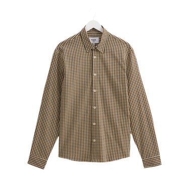 Wax London TRIN LS SHIRT TRAD CHECK BEIGE MULTI - KYOTO - Wax London