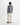 Wax London WHITING OVERSHIRT BASKET WEAVE BLUE / ECRU - KYOTO - Wax London
