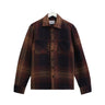 Wax London WHITING OVERSHIRT OMBRE GIANT WINDWPNE NAVY / CARAMEL - KYOTO - Wax London