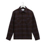 Wax London WHITING OVERSHIRT SKATE CHECK BROWN / BLUE - KYOTO - Wax London