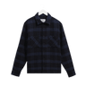 Wax London WHITING OVERSHIRT SKATE CHECK NAVY / BLUE - KYOTO - Wax London