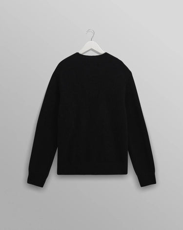 Wax London WILDE CREW BRUSH STRIPE BLACK / DARK MULTI - KYOTO - Wax London