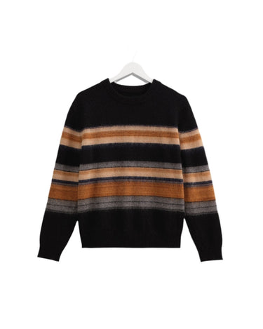 Wax London WILDE CREW BRUSH STRIPE BLACK MULTI - KYOTO - Wax London