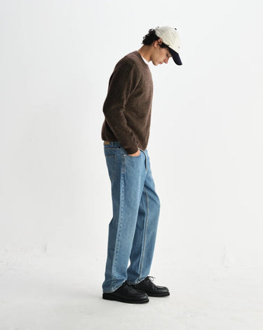 Wax London WILDE CREW FLUFFY WOOL BLEND BROWN - KYOTO - Wax London