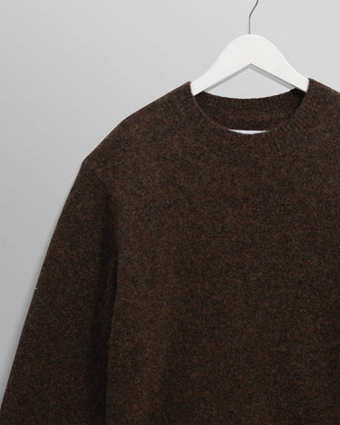 Wax London WILDE CREW FLUFFY WOOL BLEND BROWN - KYOTO - Wax London