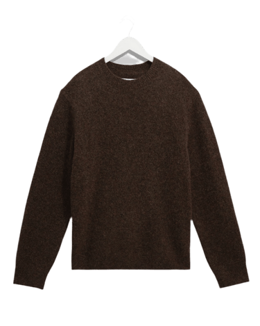 Wax London WILDE CREW FLUFFY WOOL BLEND BROWN - KYOTO - Wax London