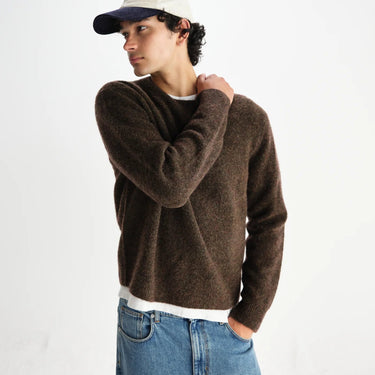 Wax London WILDE CREW FLUFFY WOOL BLEND BROWN - KYOTO - Wax London