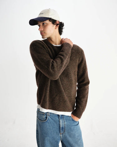 Wax London WILDE CREW FLUFFY WOOL BLEND BROWN - KYOTO - Wax London