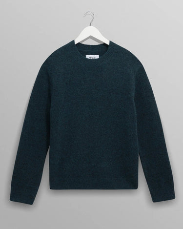 Wax London WILDE CREW FLUFFY WOOL BLEND TEAL - KYOTO - Wax London