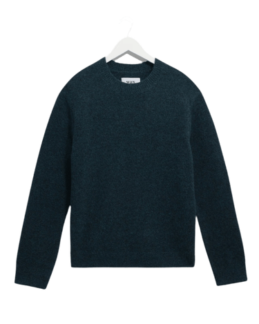 Wax London WILDE CREW FLUFFY WOOL BLEND TEAL - KYOTO - Wax London